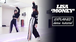 LISA  MONEY Dance Tutorial  Mirrored  Explained [upl. by Esoj840]