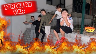 YERDE LAV VAR CHALLENGE  THE FLOOR İS LAVA CHALLENGE [upl. by Syman391]