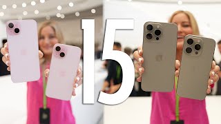 Hands on with NEW iPhone 15 and 15 Pros [upl. by John]