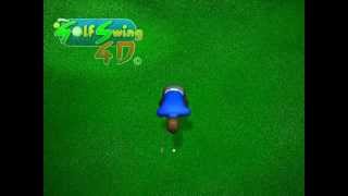 Golf swing top view animation in slow motion [upl. by Aeslehs]