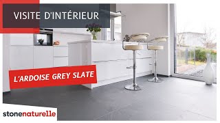 Lardoise naturelle Grey Slate pour un sol gris moderne et design  stonenaturelle [upl. by Ahcmis]