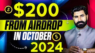 200 From Airdrops in October 2024 New Mining Bots for Airdrop Get More Airdrops  News Albarizon [upl. by Einahteb]