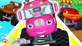 Wheels on the Monster Truck  Girl Power  Preschool Learning Videos  GiggleBellies [upl. by Sayed]