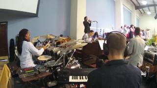 Fred Hamond  You Are The Living Word Drums [upl. by Eldwon]