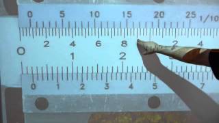 Read a fineadjusting Vernier caliper 11000 inch [upl. by Calmas]