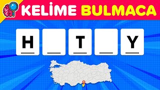 ŞEHİRLERLE KELİME BULMACA 2 🥳  ⏰  5 Saniyede Eksik Verilen Kelimeleri TAHMİN ET  Bul Bakalım [upl. by Drucilla]