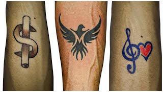 Arm band tattoo part2  tattoo making Art  temporary tattoo [upl. by Notxap]