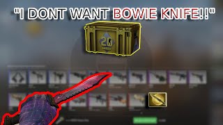 HE DOES NOT LIKE BOWIE KNIFE CS2 CASES AND CLUTCHES CS2 Twitch Clips [upl. by Ylahtan]