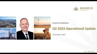 BUSHVELD MINERALS LIMITED  Q2 and H1 2023 Operational Update [upl. by Esiole]