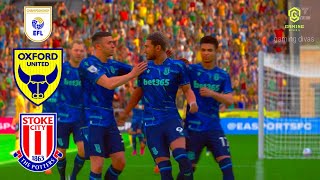 Oxford United v Stoke City Highlights  EFL Championship 202425 [upl. by Norreht41]