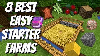 8 BEST Easy Starter Farms For Minecraft Survival Simple Farms for Minecraft 114 Avomance 2019 [upl. by Ettereve]