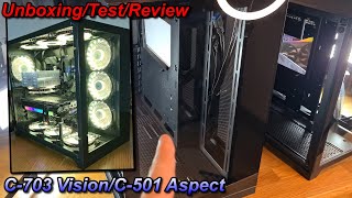 InterTech C703 Vision und C501 Aspect  Die besseren Lian Li O11 Dynamic  UnboxingReview [upl. by Llevron238]