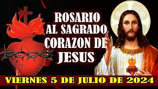 Rosario al Sagrado corazón de Jesús ❤️❤️ de hoy VIERNES 5 de julio [upl. by Kyl]