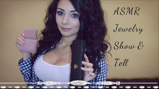 ASMR Showing You My Favorite Jewelry Pieces Whispering Nail Tapping [upl. by Ithaman]