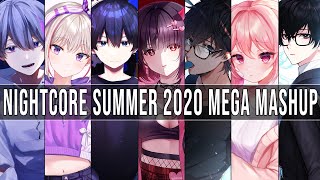 Nightcore ↬ Summer Hits 2020Mega Mashup Switching Vocal [upl. by Yssim]