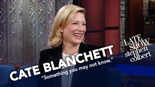 Cate Blanchett Explains Where Her Moral Compass Lies Anatomically [upl. by Notslar711]