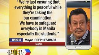 Mayor Erap to impose liquor during bar exams [upl. by Leoj848]