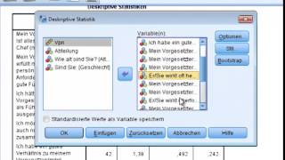 Deskriptivstatistische Analyse von Fragebogendaten [upl. by Eilsil865]