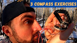 3 Exercises Learning How to Use A Compass for Orienteering [upl. by Mattias222]