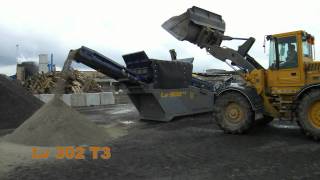 Sortering krossad betong Maskin Mekanos Lv 302 T3 [upl. by Ollehto]