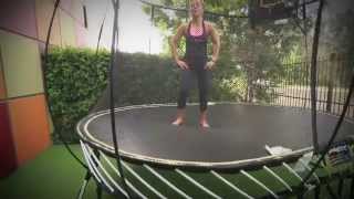 Jumping workout with Lean Mumma and Springfree Trampoline [upl. by Atoiyanap173]