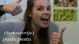 lactosevrije pasta pesto  Lekkersmikkelennn [upl. by Haidebez]