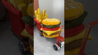 NATASHAs brother made french fry and burger design car 🚘 shorts usa [upl. by Barnett]