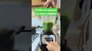 Cómo hacer tortillas de espinacas con avena 😋 [upl. by Kristofer]