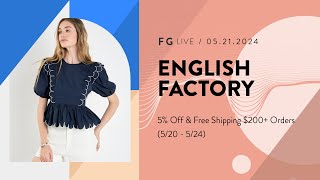 ENGLISH FACTORY  FG Live [upl. by Salli332]