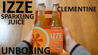 Unboxing Izze Clementine Sparkling Juice 4 Bottle Pack [upl. by Yrreb]