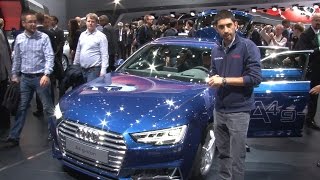 Nuova Audi A4  Salone di Francoforte 2015 [upl. by Einahpehs747]