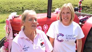 Pink Ladies tractor run in South Norfolk for Cancer Research UK [upl. by Mauri]