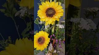 Brightening Up the Room SunflowerLove FlowerArrangement HomeDecorInspo SunflowerPower [upl. by Eilarol]