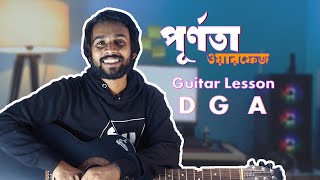 Purnota Guitar lesson  Warfaze  Six Strings with Mahim [upl. by Pol]