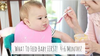 WHAT FOODS TO FEED BABY FIRST 46 MONTHS  HOW TO KNOW WHEN BABY IS READY FOR SOLIDS [upl. by Broder]