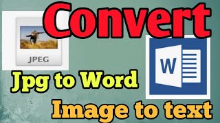 Convert Image to Word [upl. by Winshell873]