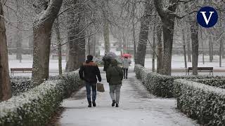 La nieve llega a Madrid de la mano de Filomena [upl. by Alexio]