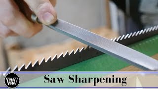 How to Sharpen a Hand Saw  Ripsaws [upl. by Emiolhs910]