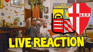 MANTOVA CAMPIONE LIVE REACTION LUMEZZANEPADOVA 11 mezza live reaction 😅 [upl. by Etnom]