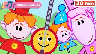 The Notekins  Learn Musical Instruments for Kids  Early Learning Videos with Music for Babies [upl. by Vernice]