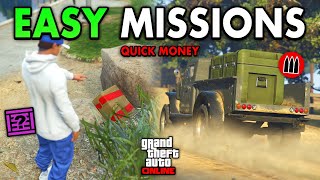 Easiest Missions For Quick Money SOLO in GTA Online Updated [upl. by Peony552]