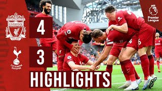 HIGHLIGHTS Liverpool 43 Tottenham Hotspur  Dramatic Jota winner [upl. by Hugon261]