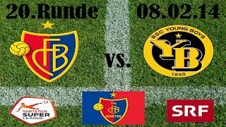 FC Basel vs BSC Young Boys 32 Raiffeisen Super League 20 Runde 080214 [upl. by Anitteb]