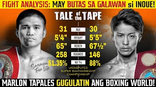 🥊FIGHT ANALYSIS Pinoy UNDISPUTED World Champion Marlon Tapales GUGULATIN si Naoya Inoue [upl. by Eido829]