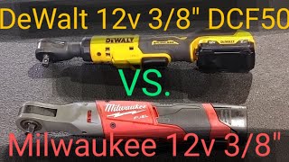 Milwaukee M12 38quot ratchet VS DeWalt 12v 38quot ratchet Honest review [upl. by Katonah]