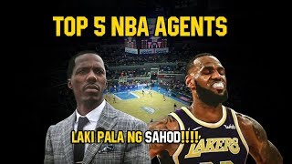 Top 5 NBA Agents  Ang Laki Pala ng Sahod [upl. by Nwahsan]