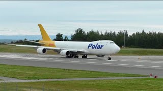 Runway 15 Takeoffs and Landings in Anchorage Alaska [upl. by Rimaj]