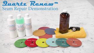 How To Remove A Seam On Quartz With The Quartz Renew System  Live Demonstration [upl. by Nodnerb]