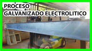 Galvanizado ELECTROLITICO de viga [upl. by Airenahs433]