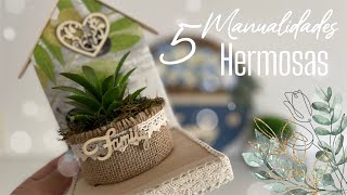 5 IDEAS con Reciclaje para Decorar 🏡  Diy home decor  Artesanato para sua casa  SuchaDIY [upl. by Colas134]